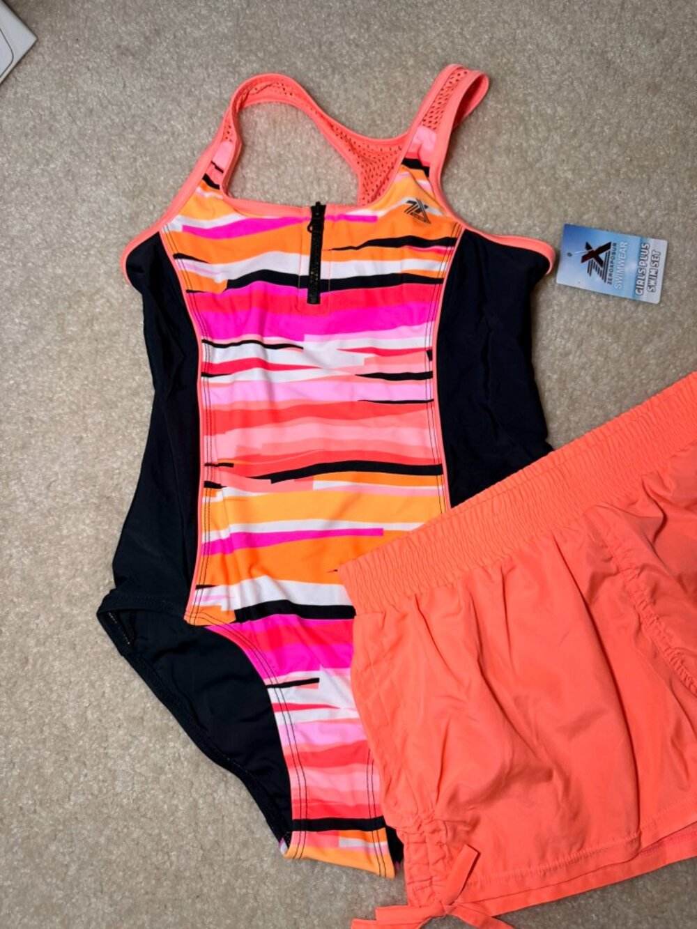 ZeroXposur Girls Swimsuit Size 10–12 – NEW With Tags
